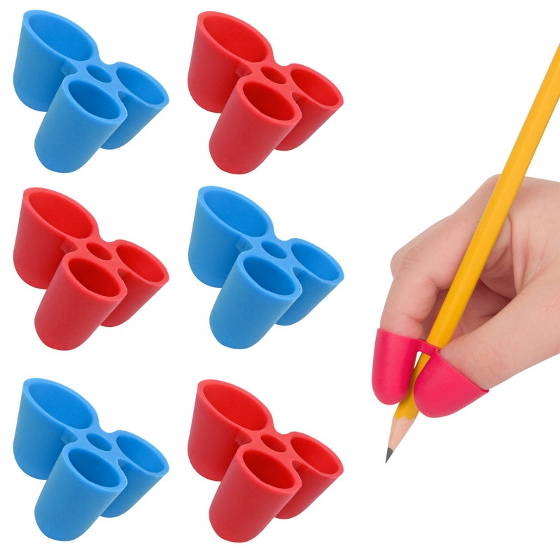 The Classics The Pencil Grip Writing Claw, Large Size Grips, Blue and Red Grips, Set of 6 - TPG-21306 - Image 1